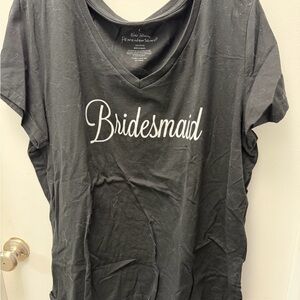 Torrid Black Bridesmaid Short Sleeve Tee